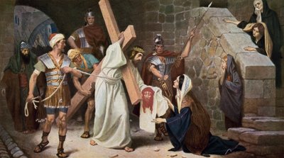 Veronica Wipes the Face of Jesus by Unbekannt Unbekannt